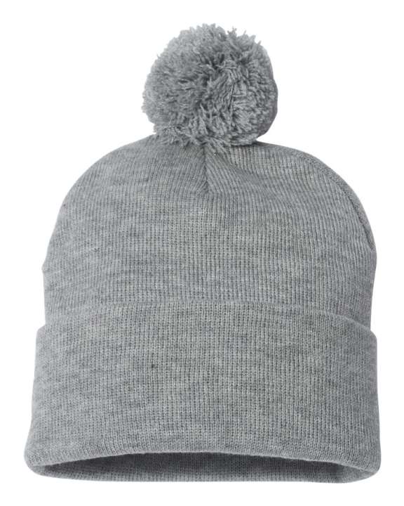 Sportsman pom-pom 12" knit beanie SP15