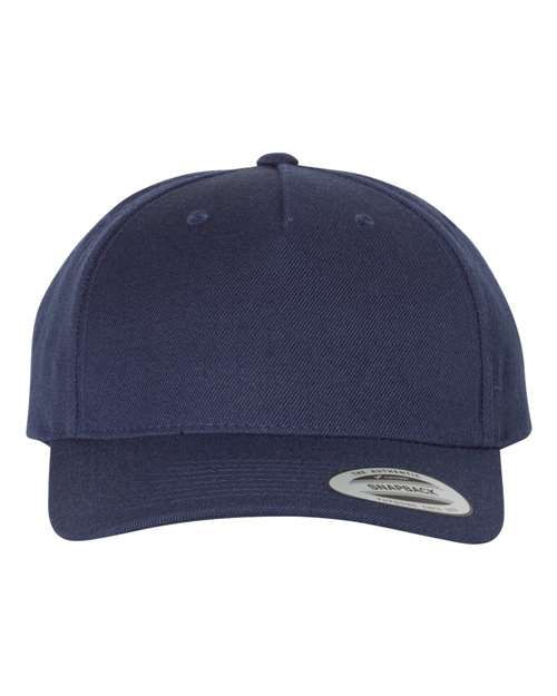 Yp Classics Premium Five-Panel Curved Bill Snapback Cap - 5789M