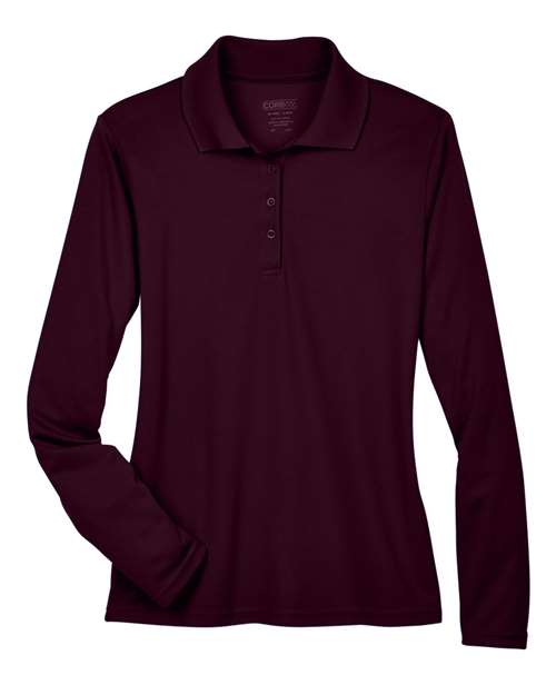 Core 365 ladies' pinnacle performance long-sleeve piqué polo - 78192