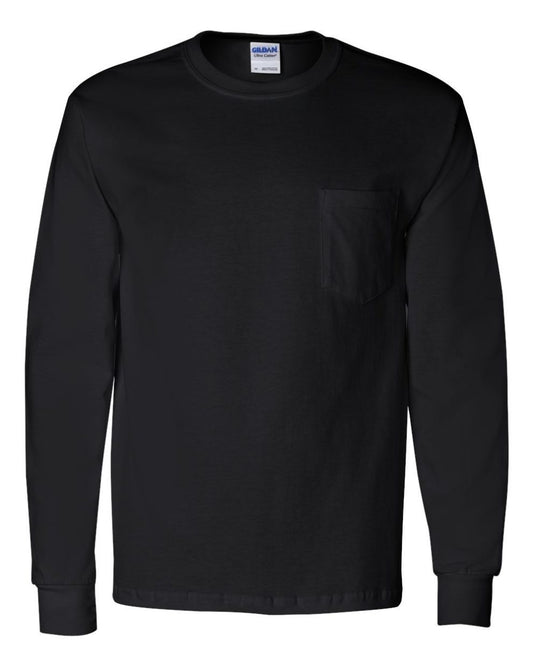 Ultra cotton® long sleeve pocket t-shirt G241