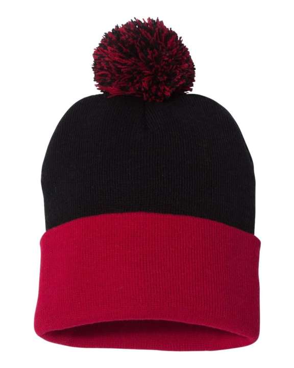 Sportsman pom-pom 12" knit beanie SP15