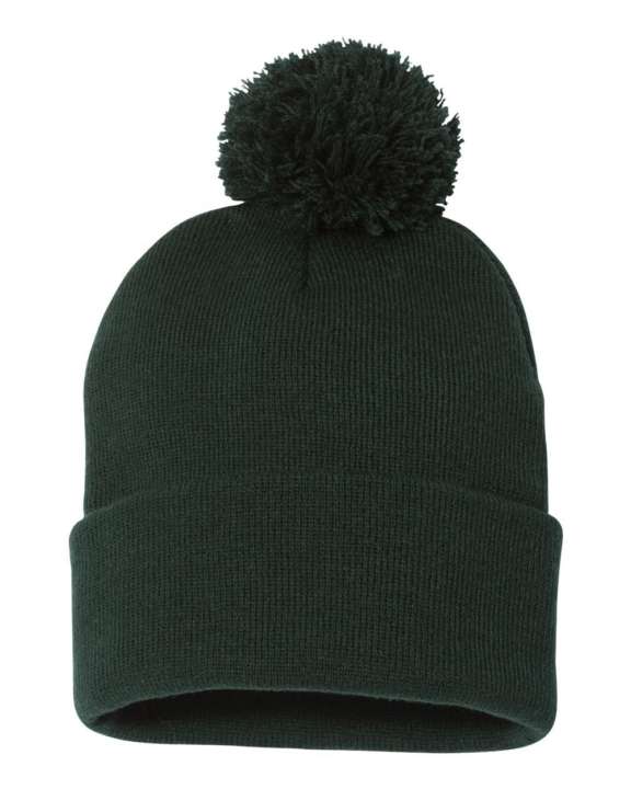 Sportsman pom-pom 12" knit beanie SP15