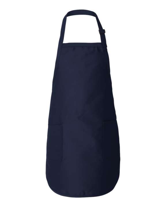 Q-tees full-length apron with pockets Q4350