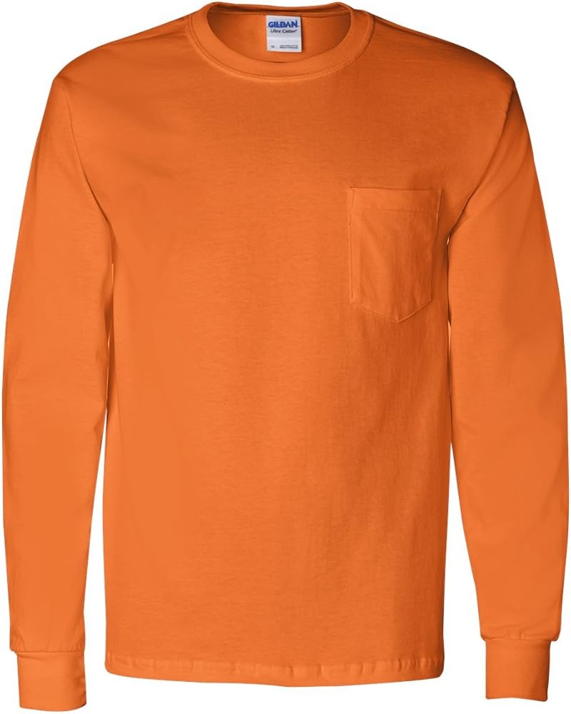 Ultra cotton® long sleeve pocket t-shirt G241