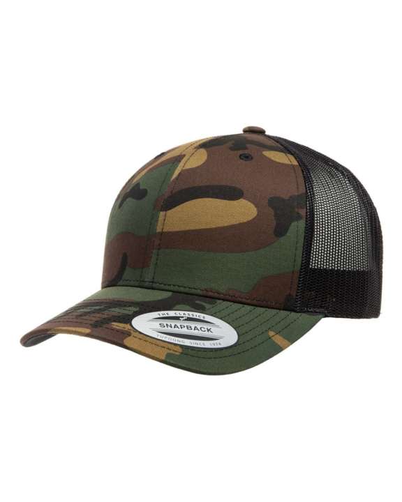 Yp classics® retro trucker multicam® snapback 6606