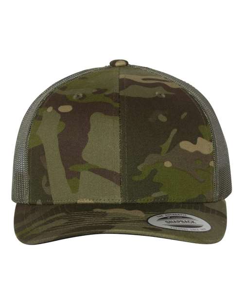 Yp classics® retro trucker snapback 6606 **CAMO