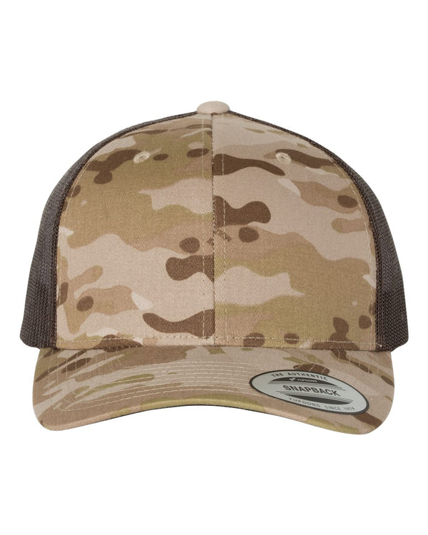 Yp classics® retro trucker snapback 6606 **CAMO
